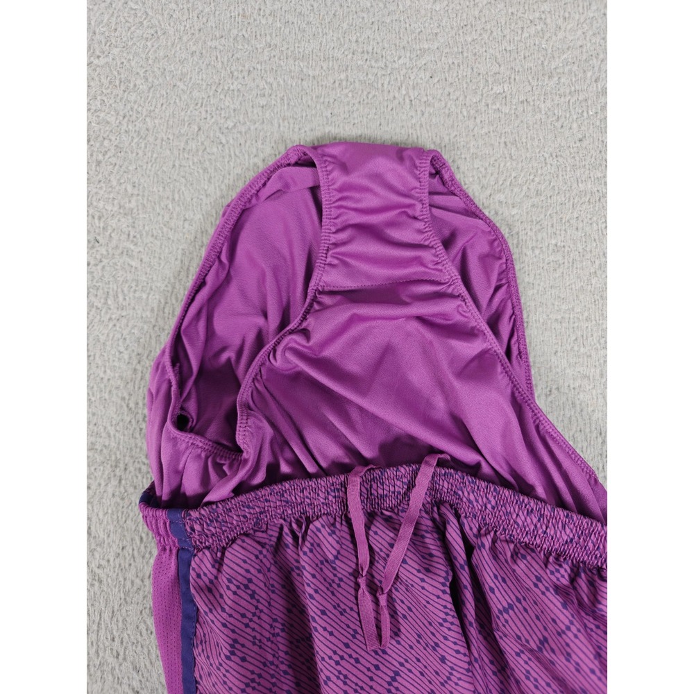 Nike Running Shorts Womens Medium Purple Dri-FIT Tempo Print Liner 719777-565 - Picture 4 of 13